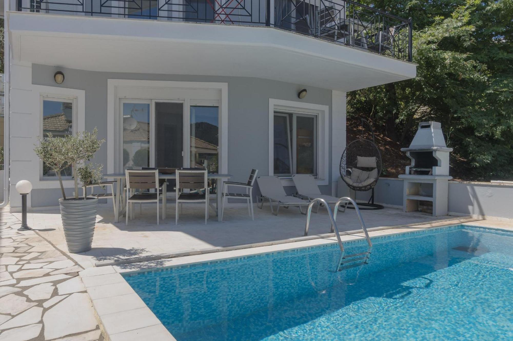 Diamanti Villa, Pool & Barbecue Skala Potamia  Ngoại thất bức ảnh